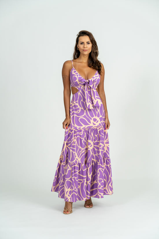 Load and play video in Gallery viewer, Video showcasing Palmetto Maxi Dress versatility with dual tie system and adjustable features
